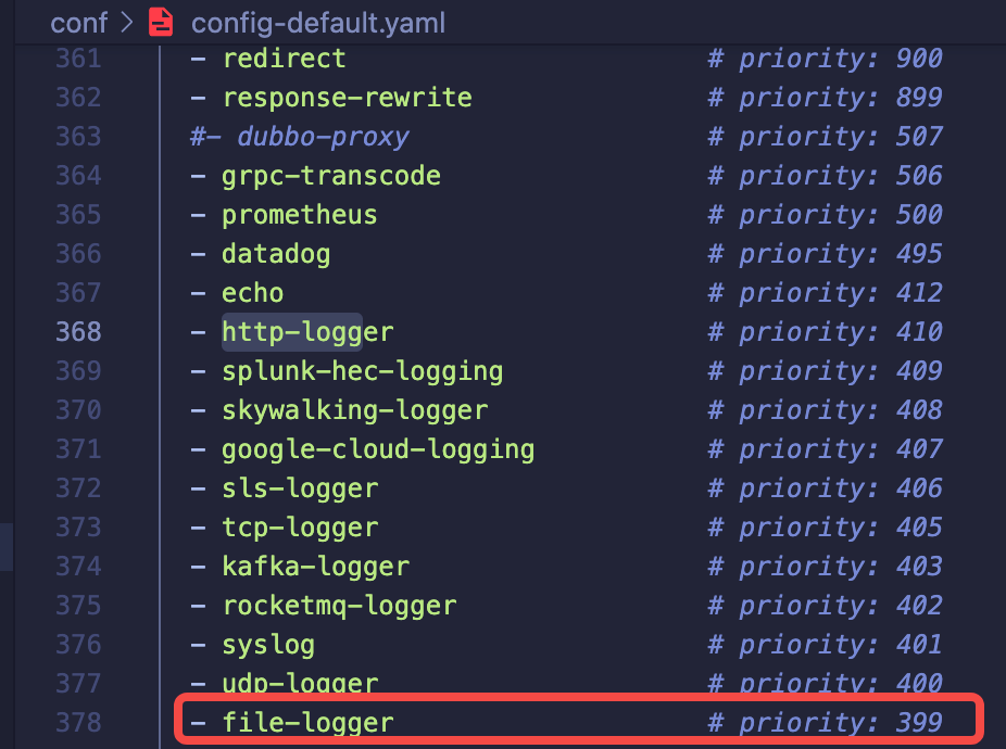 file-logger's position