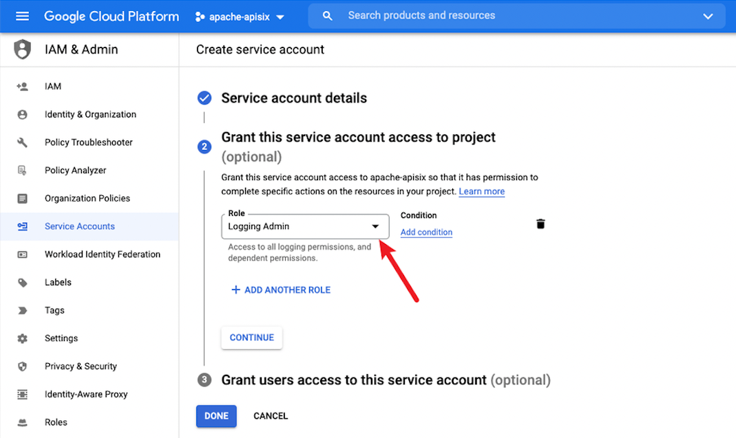 create a service account-3