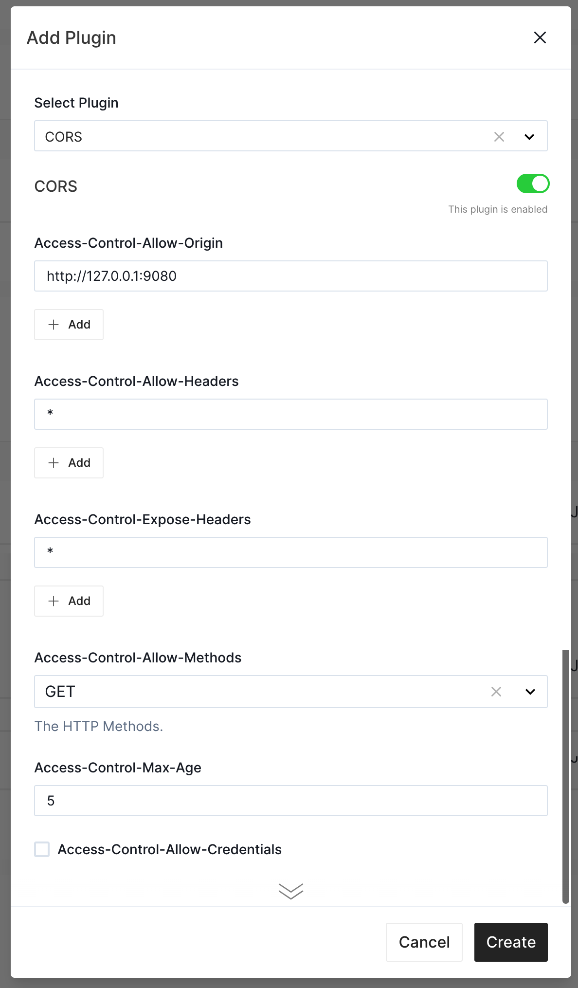 CORS Plugin