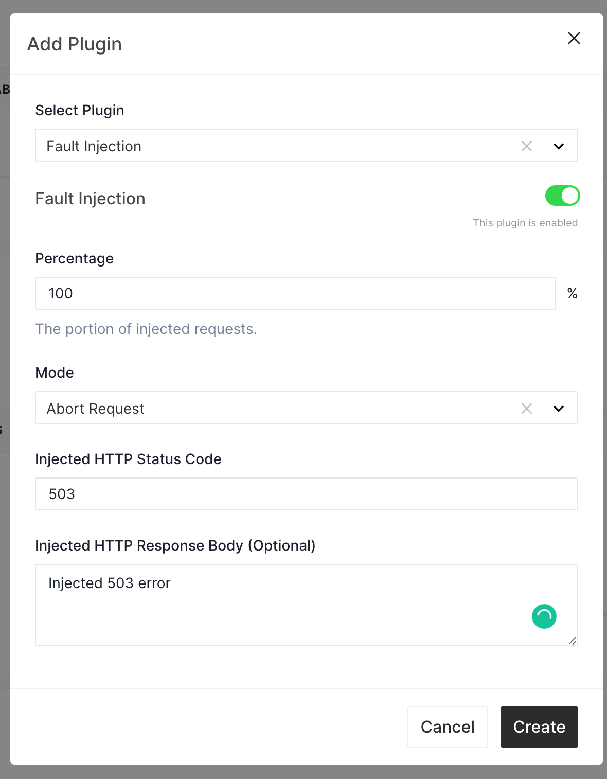 Create Fault Injection Plugin