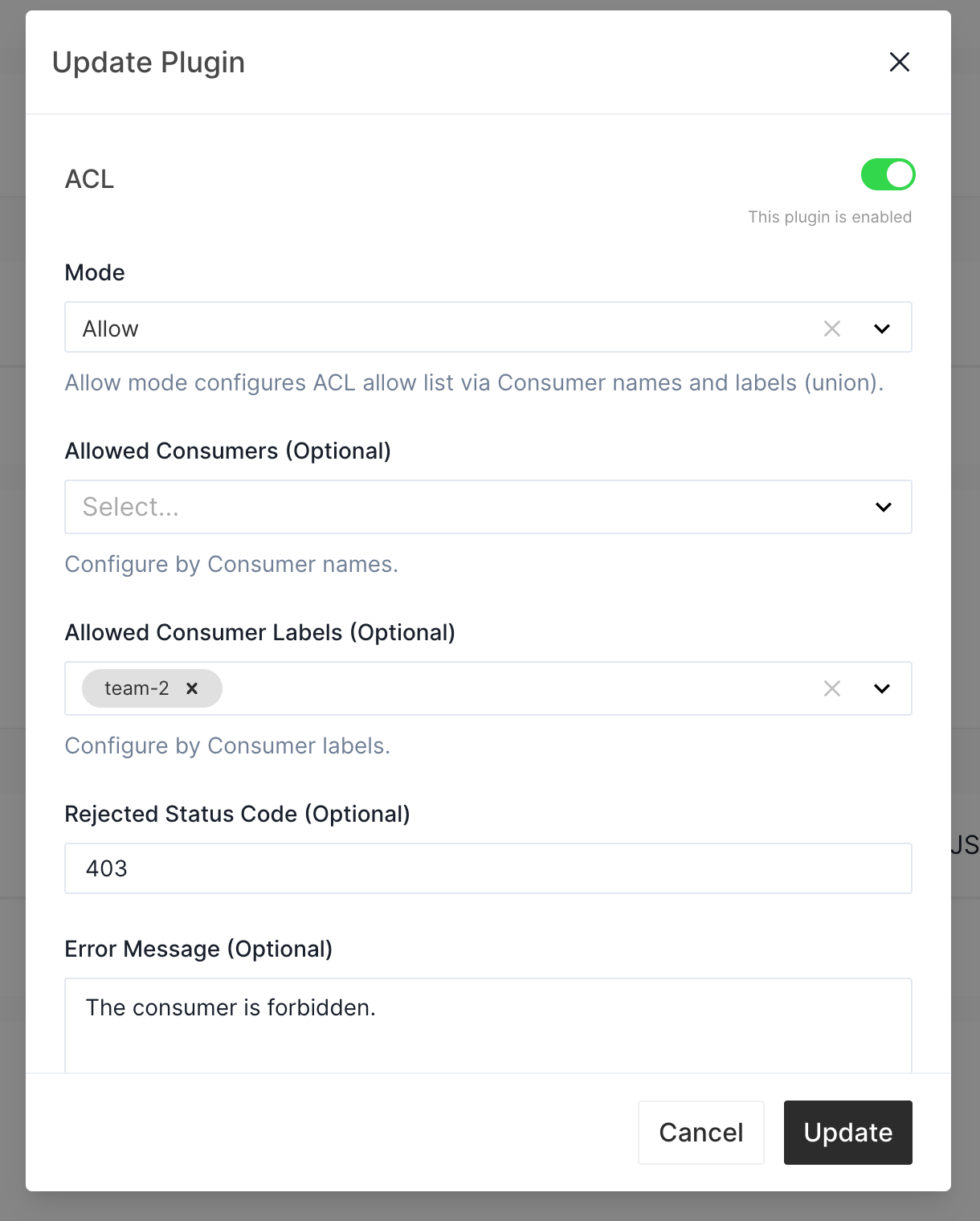 Update ACL Plugin 3