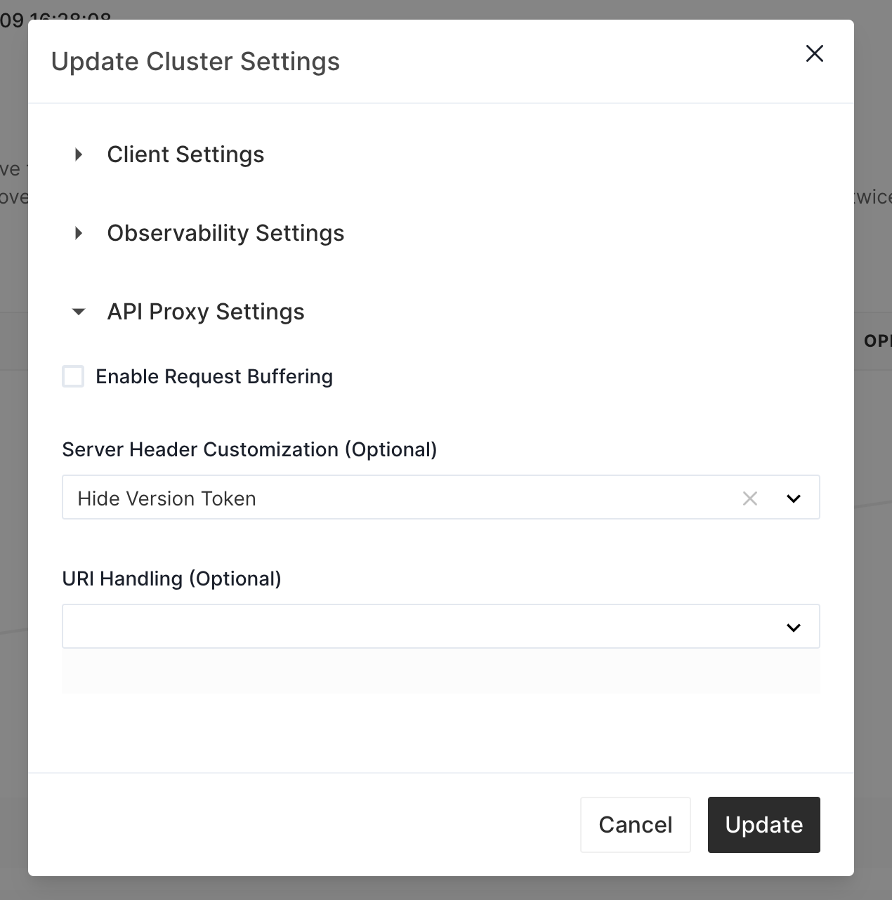 CP Hide Apache APISIX Version