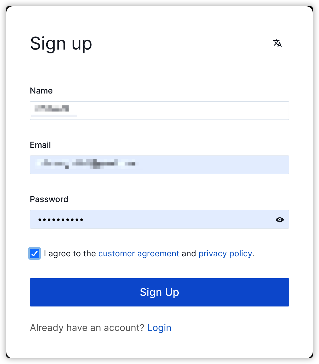 sign-up