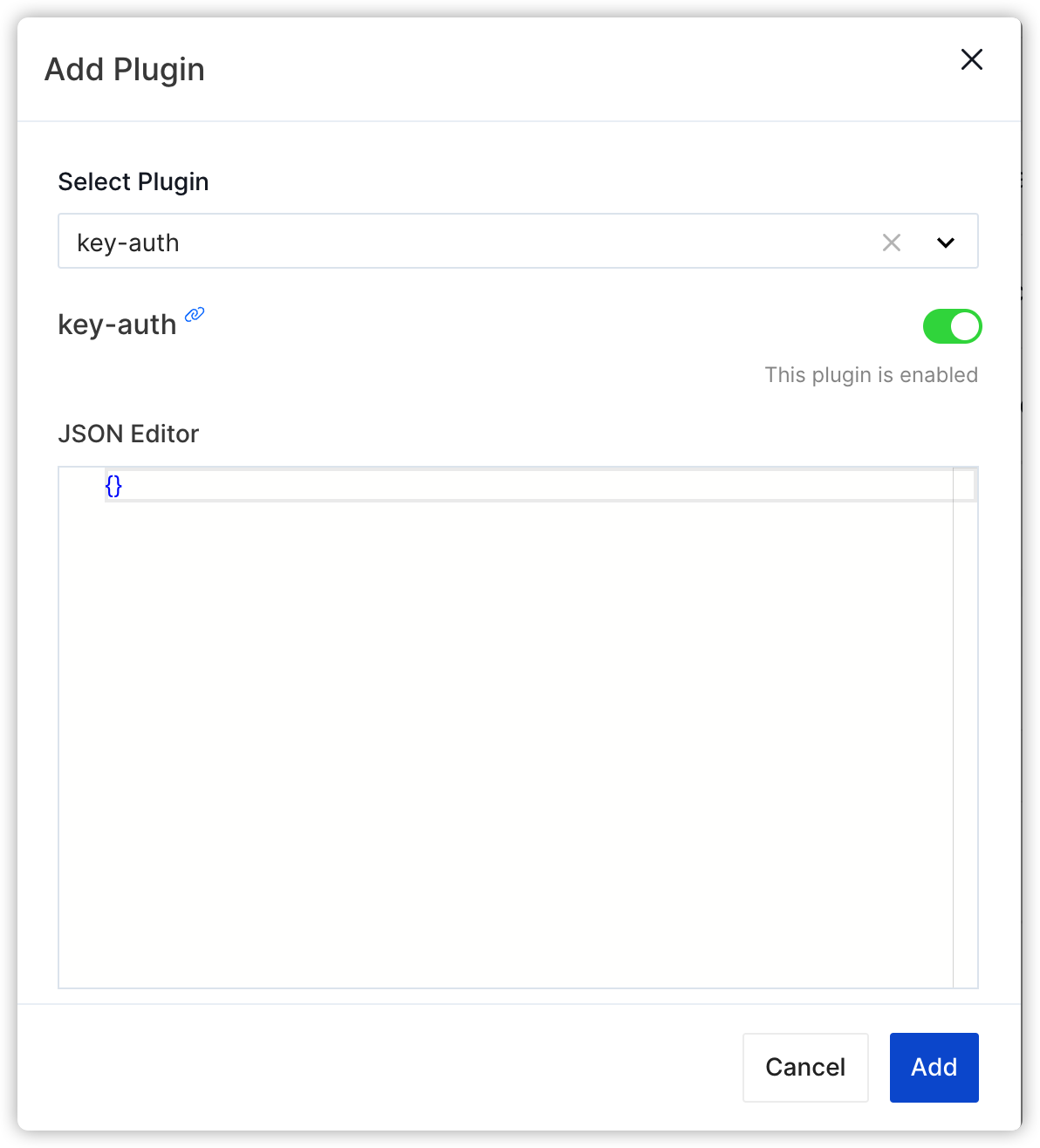 Add Key Auth Plugin