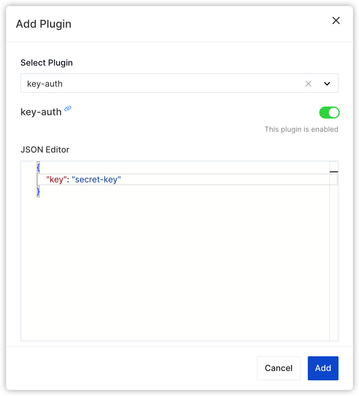 Add Consumer Key Auth Plugin