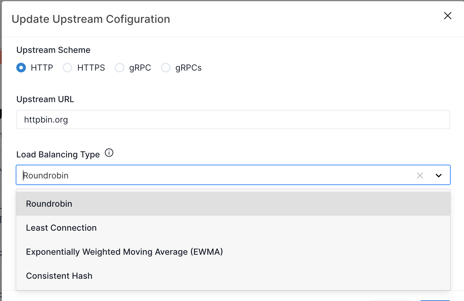 Update Load Balancing Type