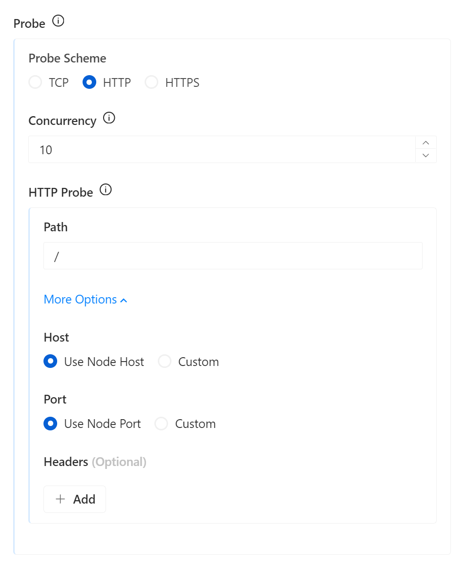 Probe Configuration in API7 Enterprise 3.2.9