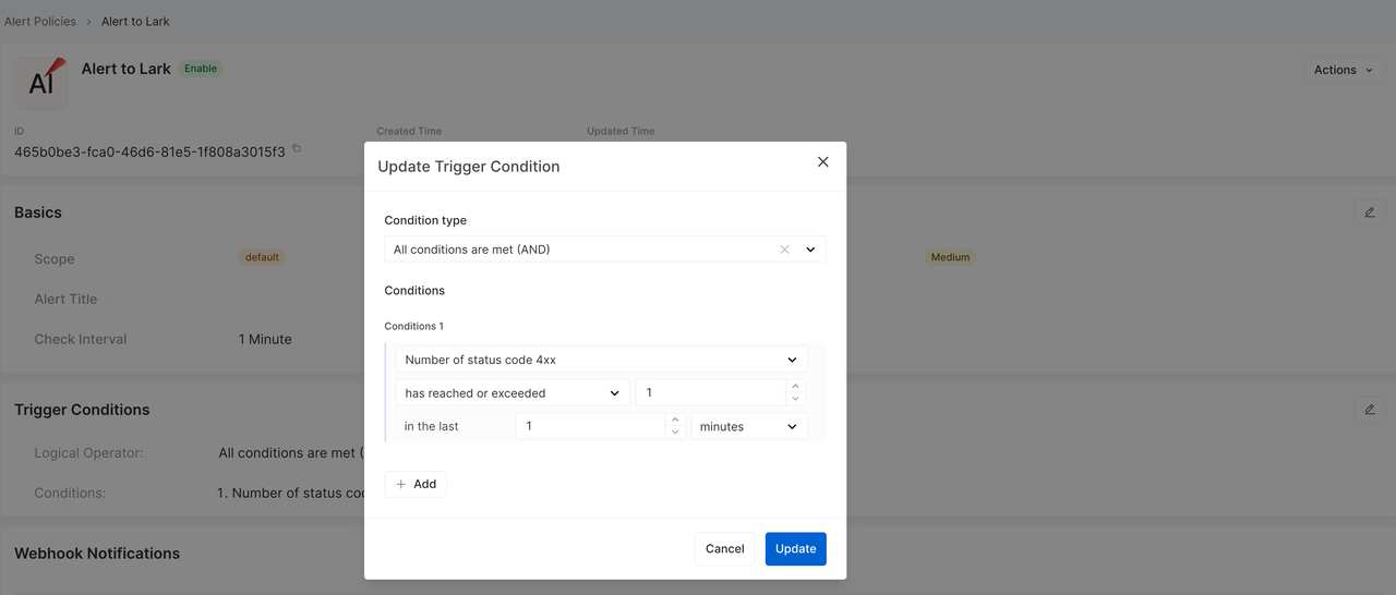 Add custom trigger conditions