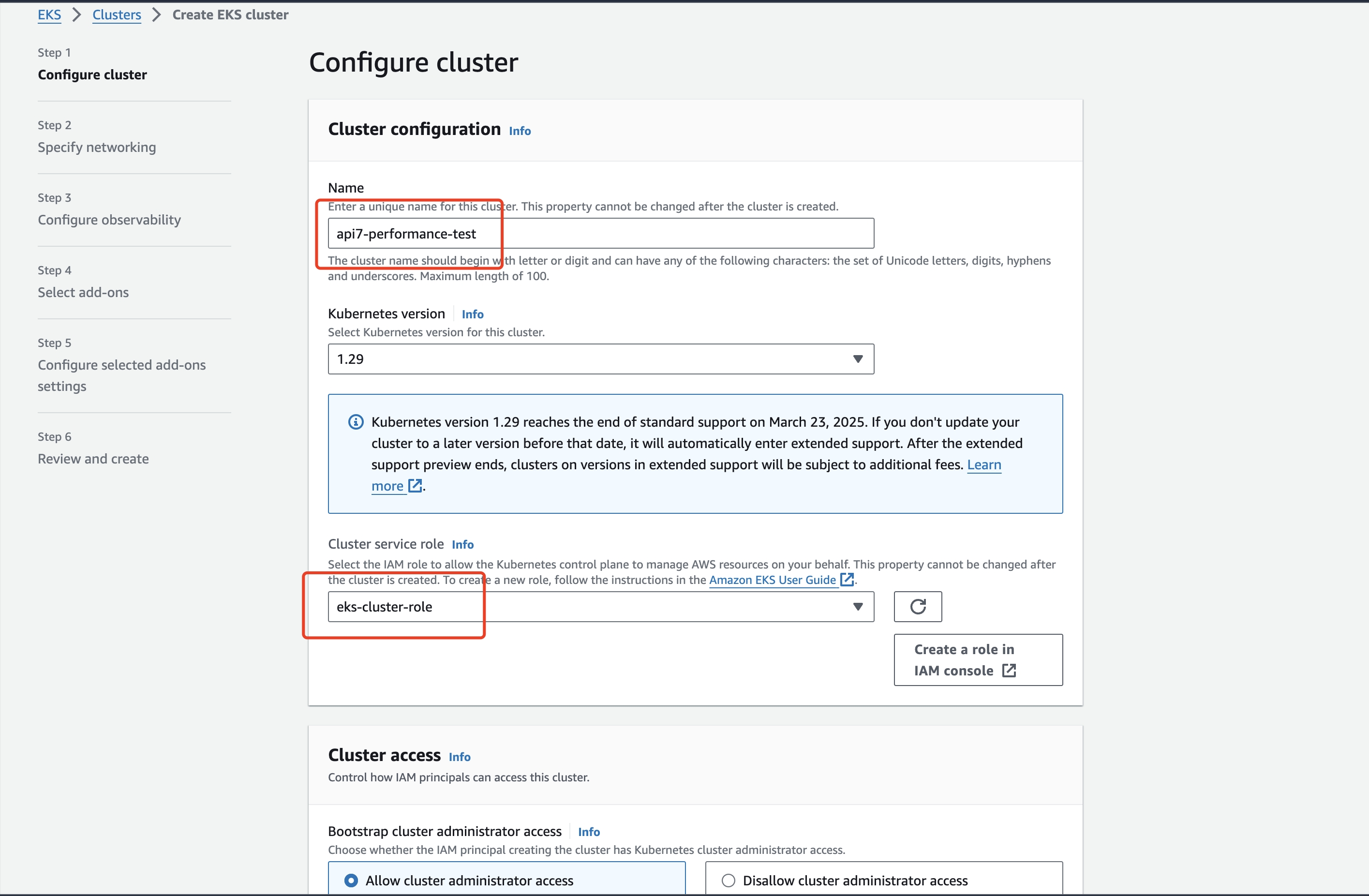 configuration cluster