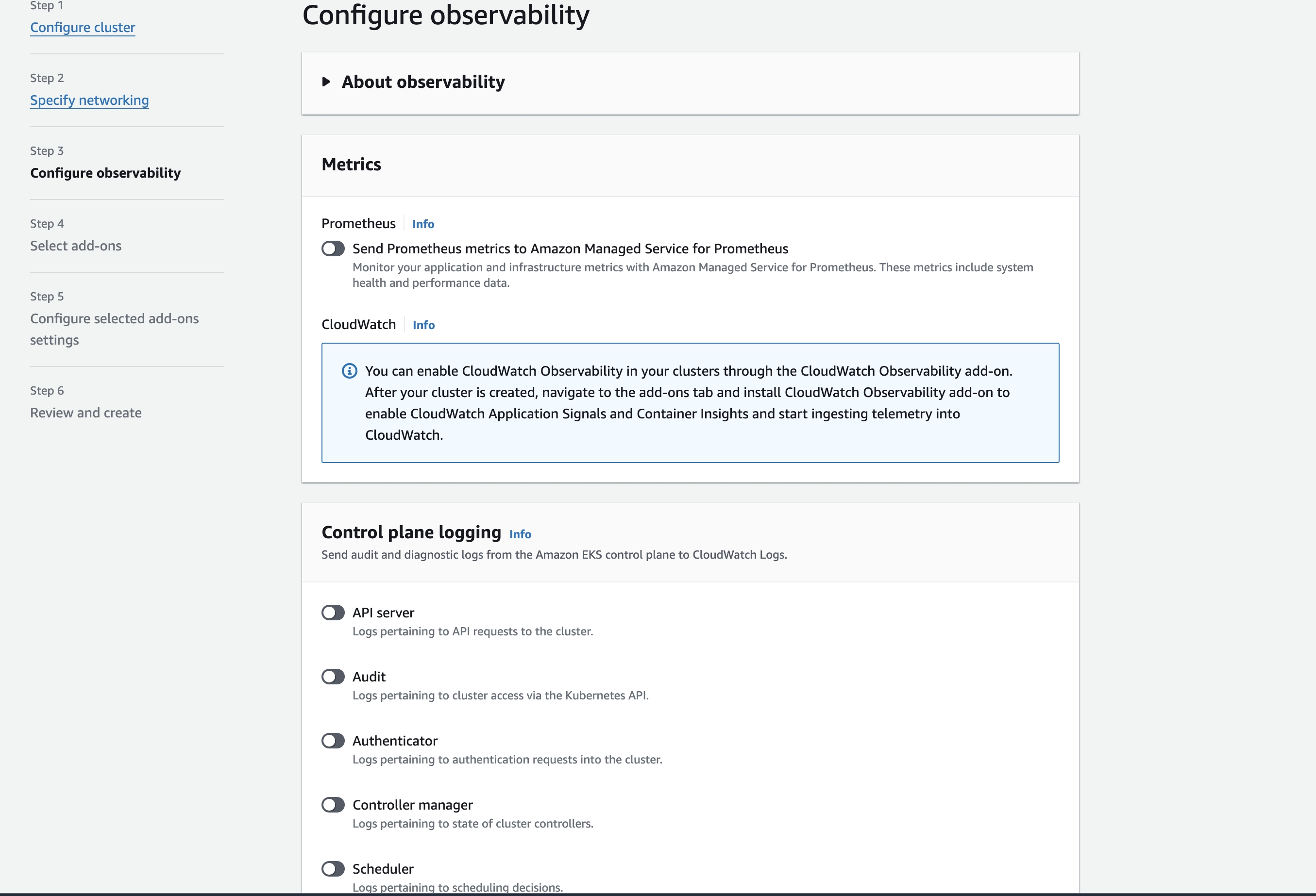 configuration observability