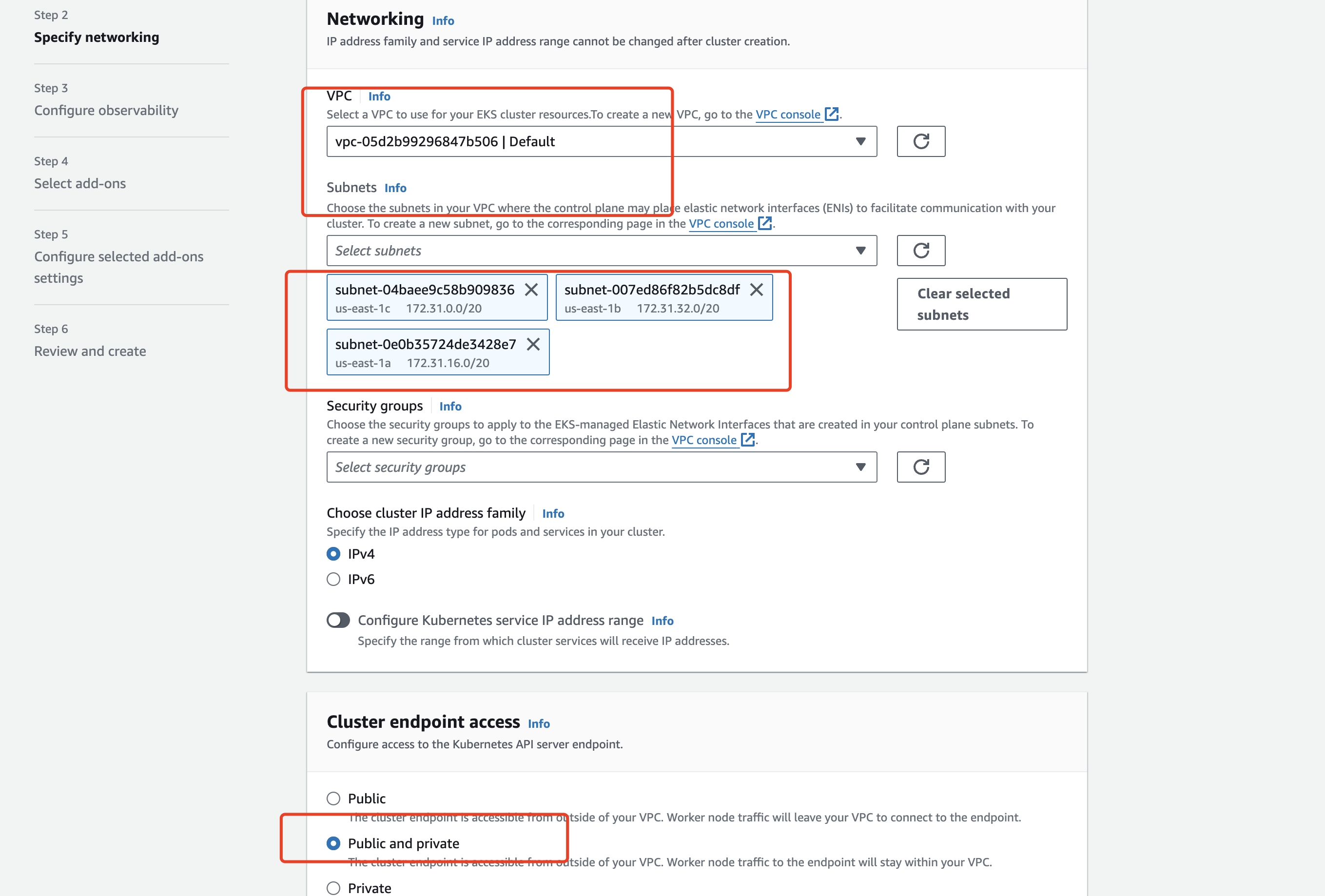 configuration cluster networks