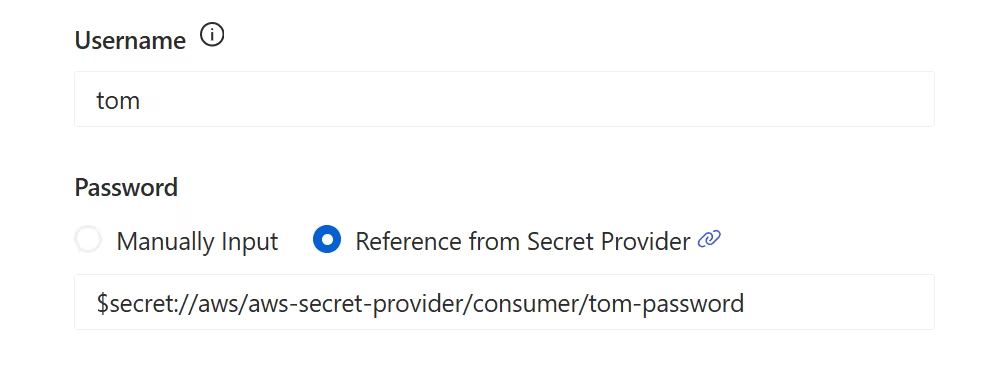 Reference Secret from AWS Secrets Manager