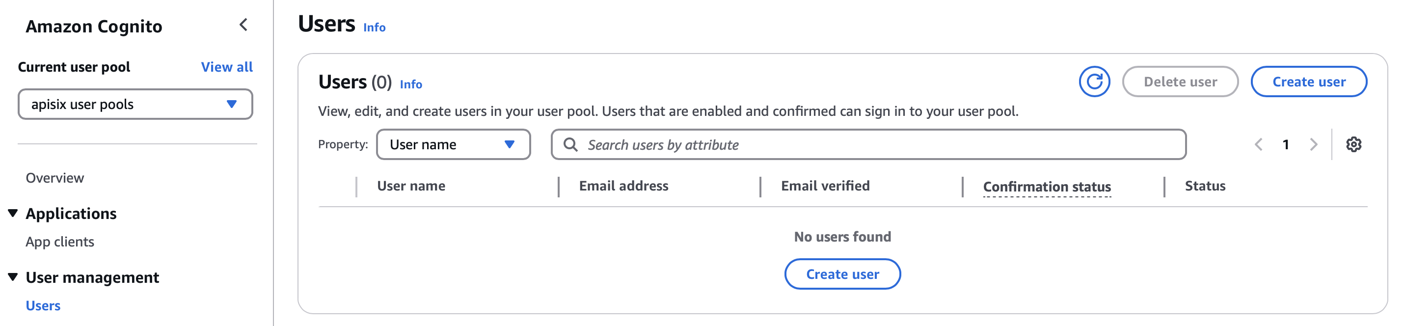 create a new user