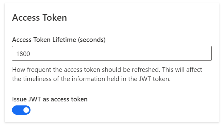 Enable Access Token Authgear