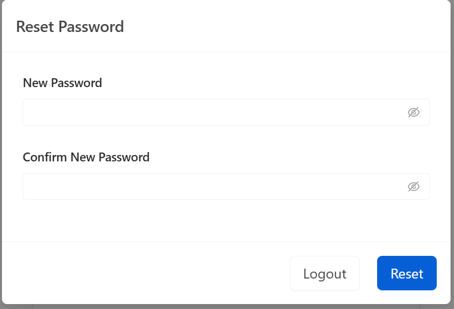 Reset Password