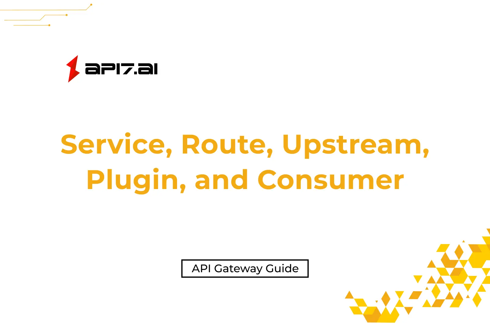 Kernkonzepte des API-Gateways: Service, Route, Upstream, Plugin und Consumer