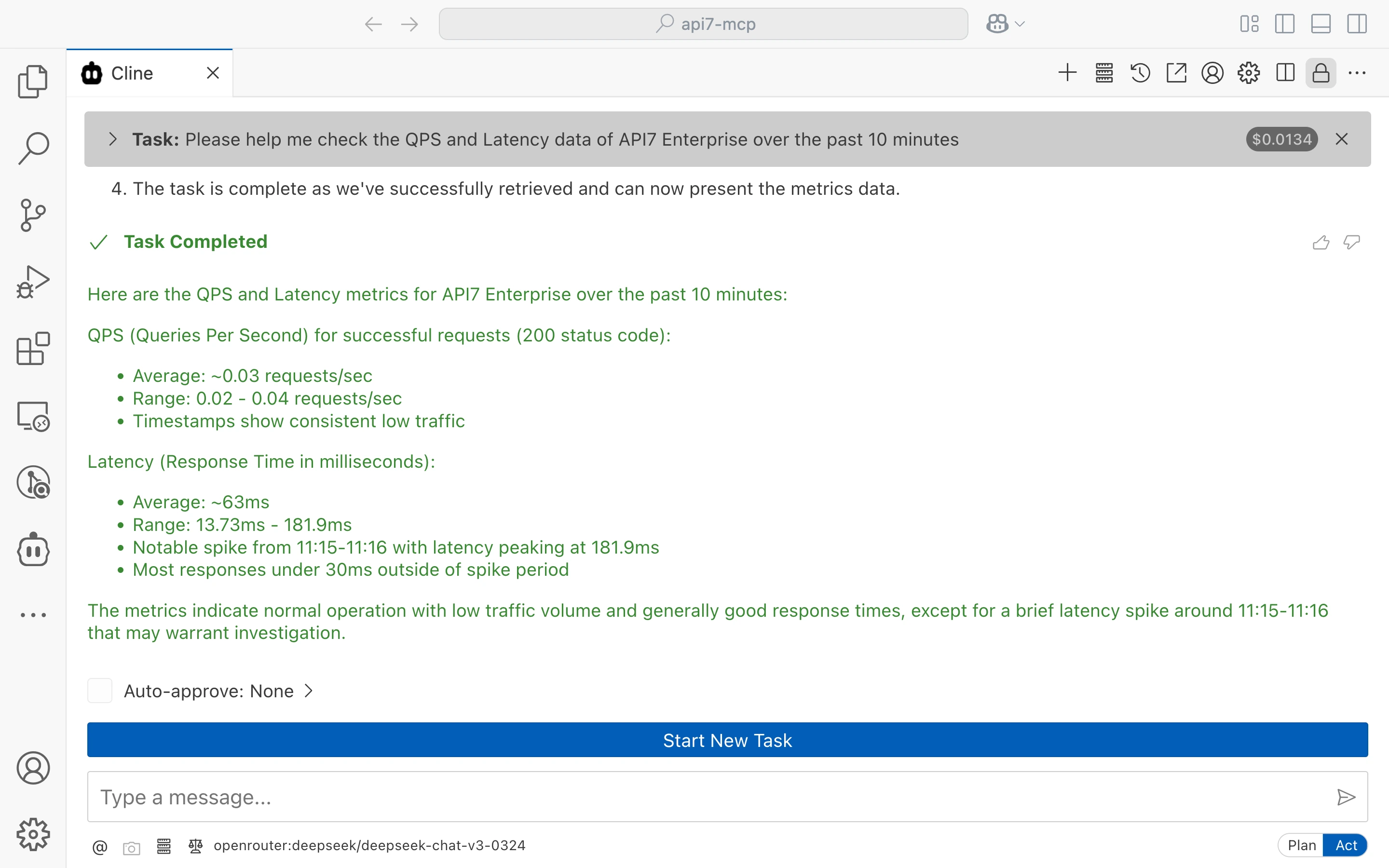 QPS and Latency Summary