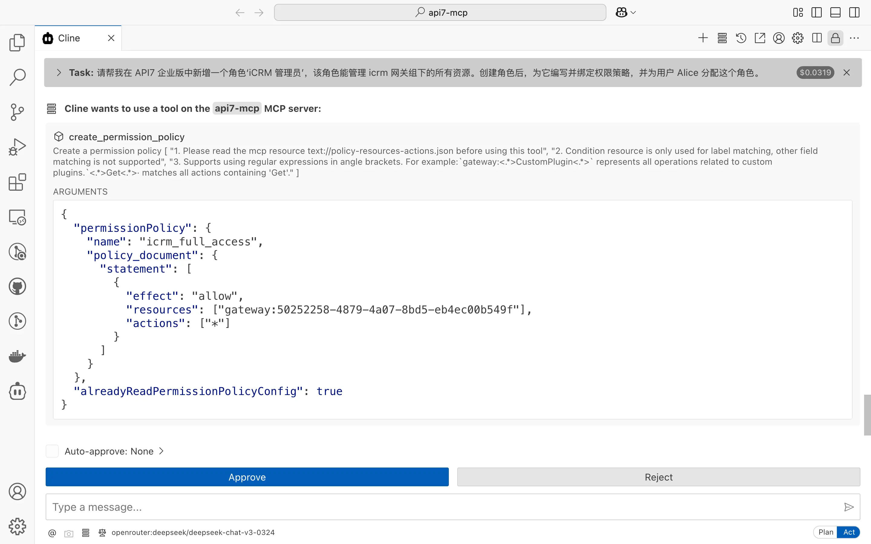 Create Permission Policy