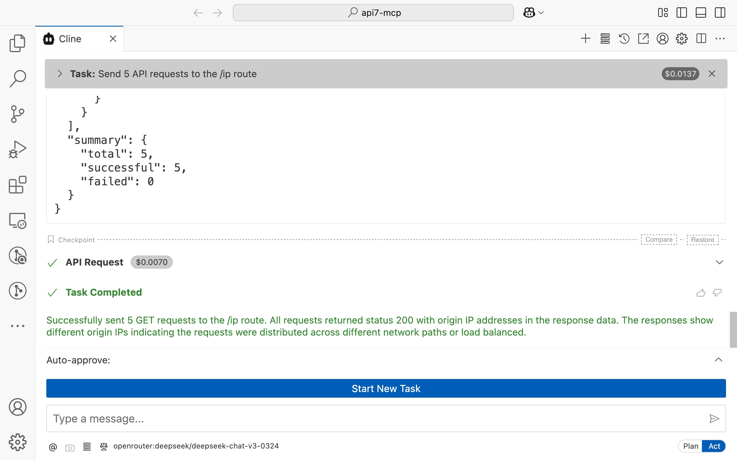 Send API requests successfully