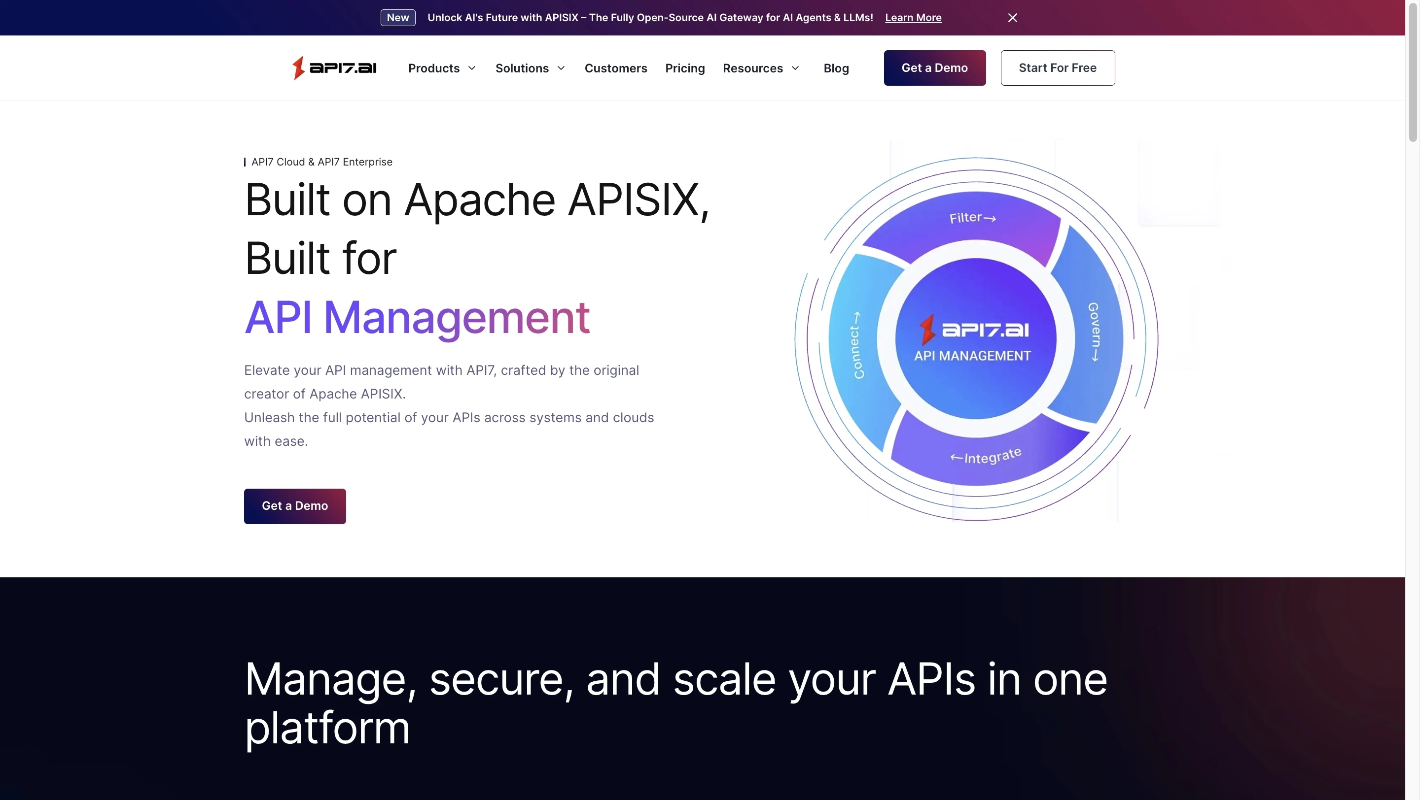 API7 Enterprise API Management Platform