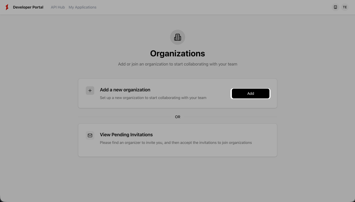 Organization Dashboard