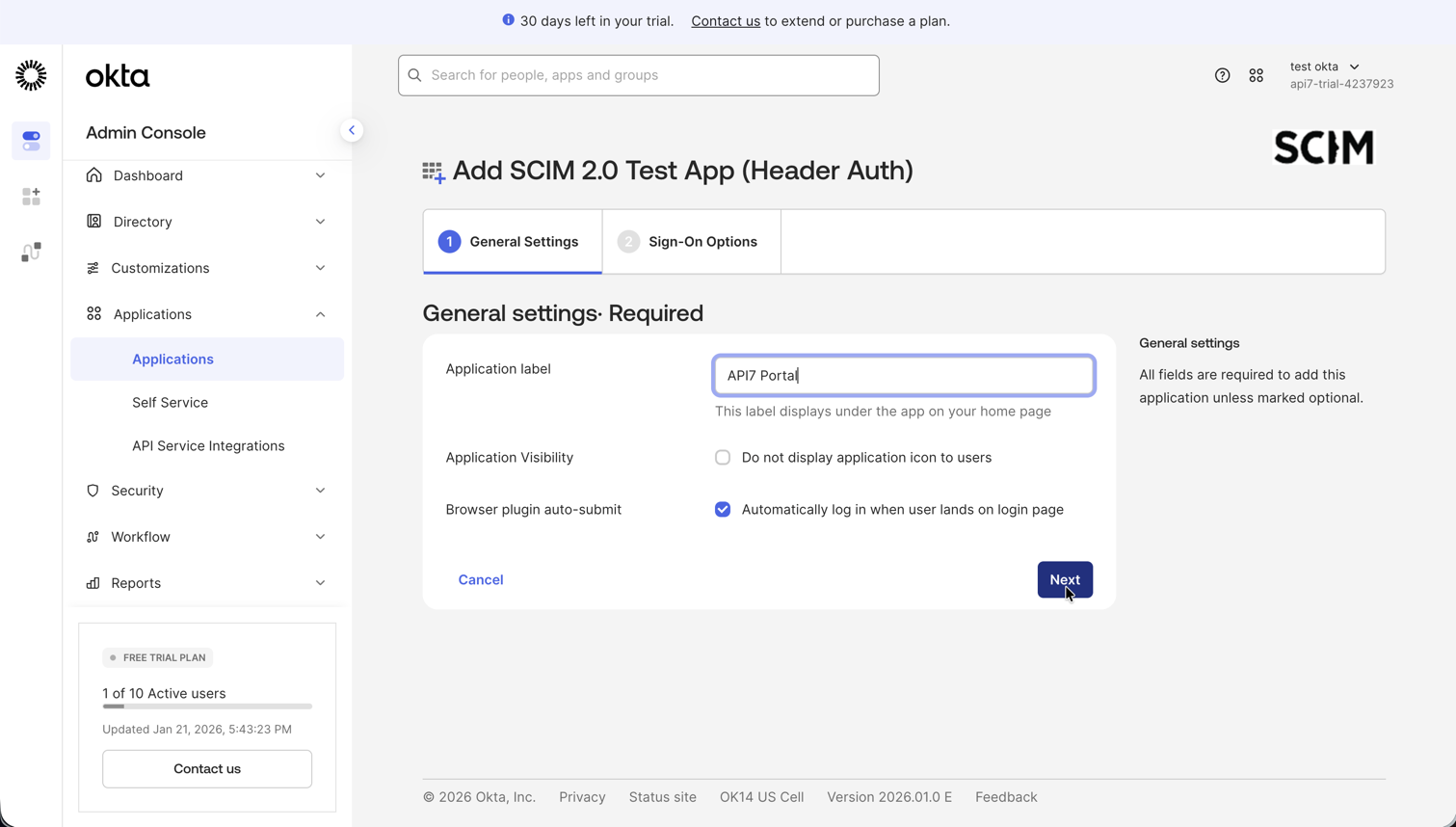 Configure general settings