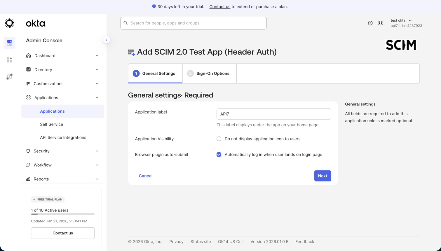 Configure general settings