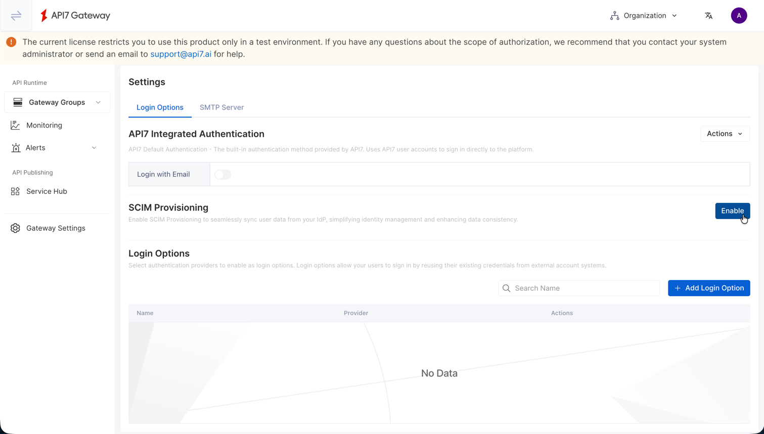 Enable SCIM provisioning