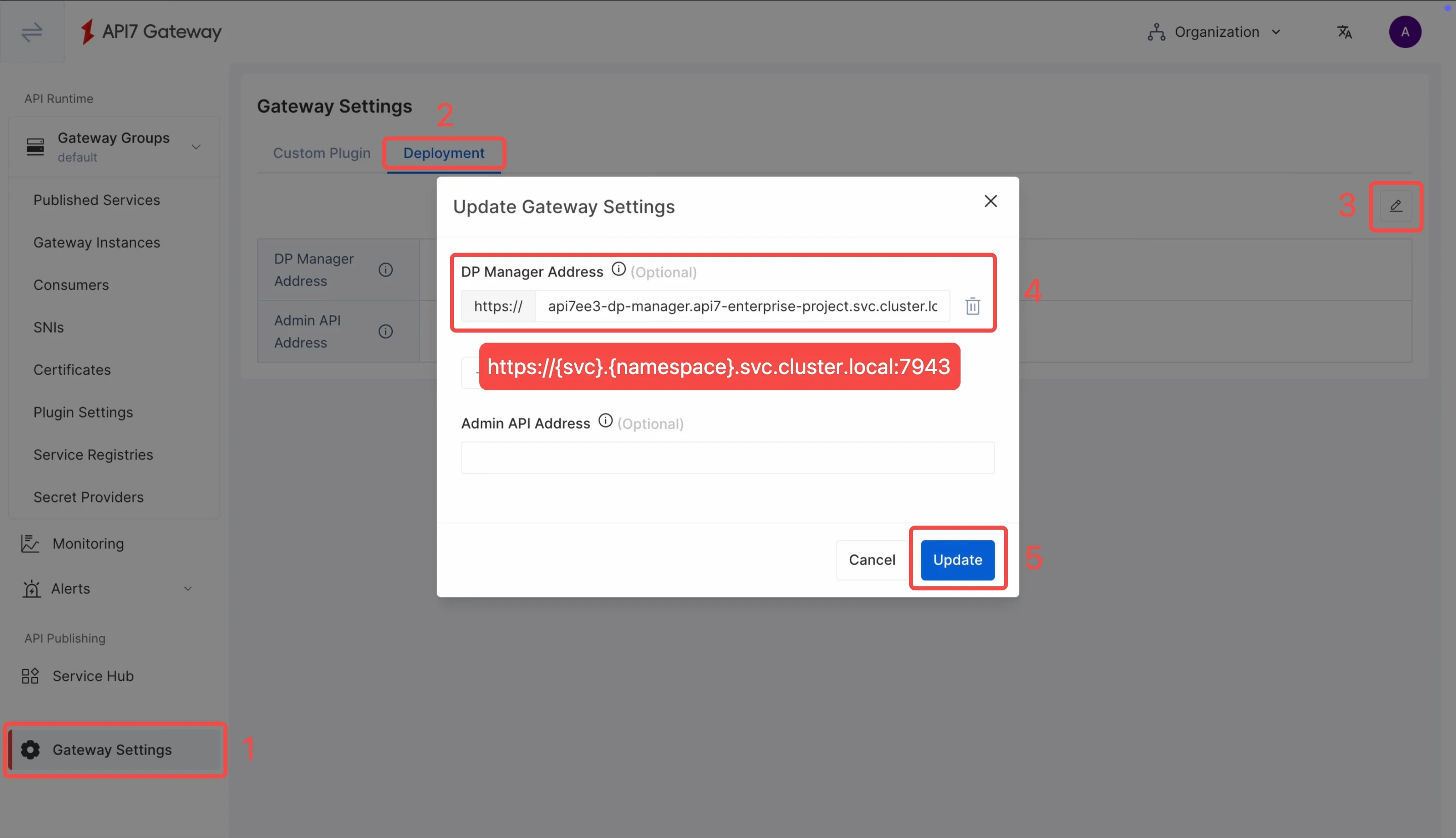 Add DP Manager Address