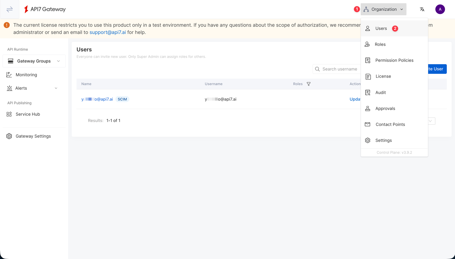 Verify users in Dashboard