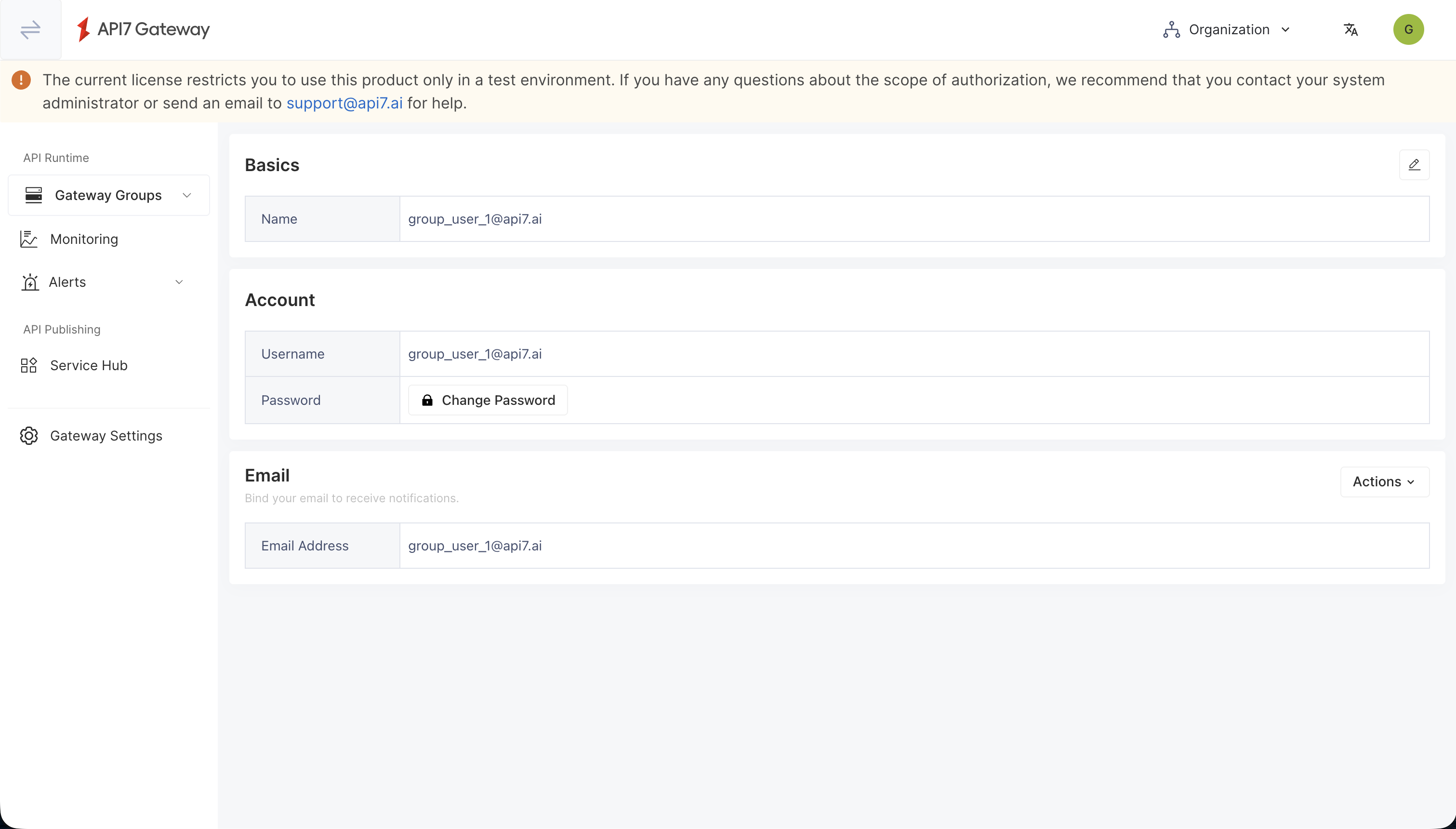 Log in and verify role mapping