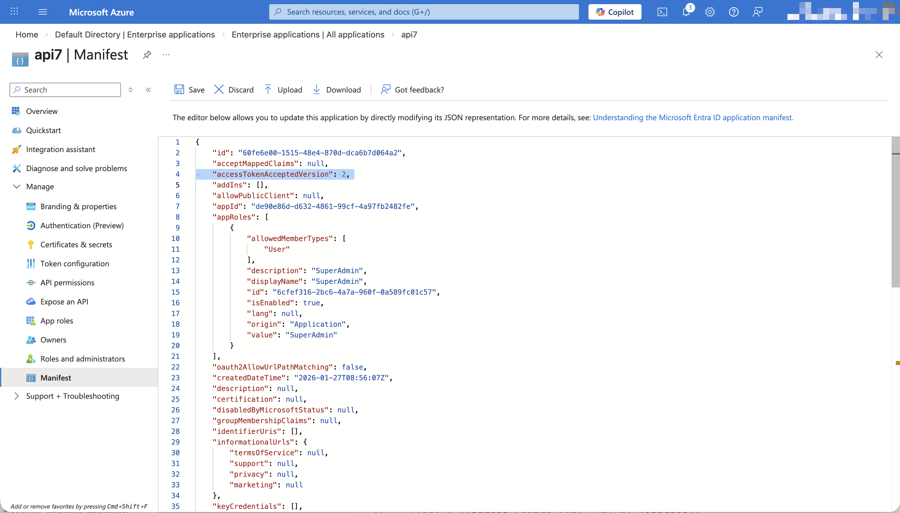 Set token version to v2