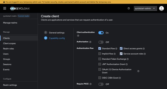 Enable the client capabilities used in this guide