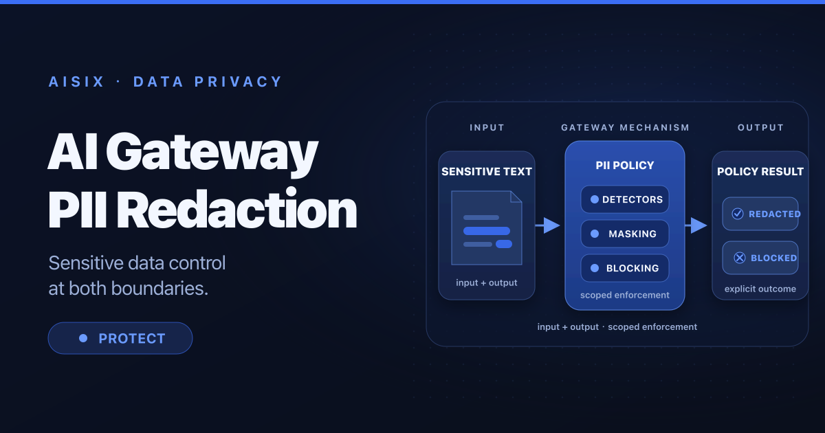 PII Redaction in an AI Gateway: Protect Sensitive Data Before It Reaches an LLM