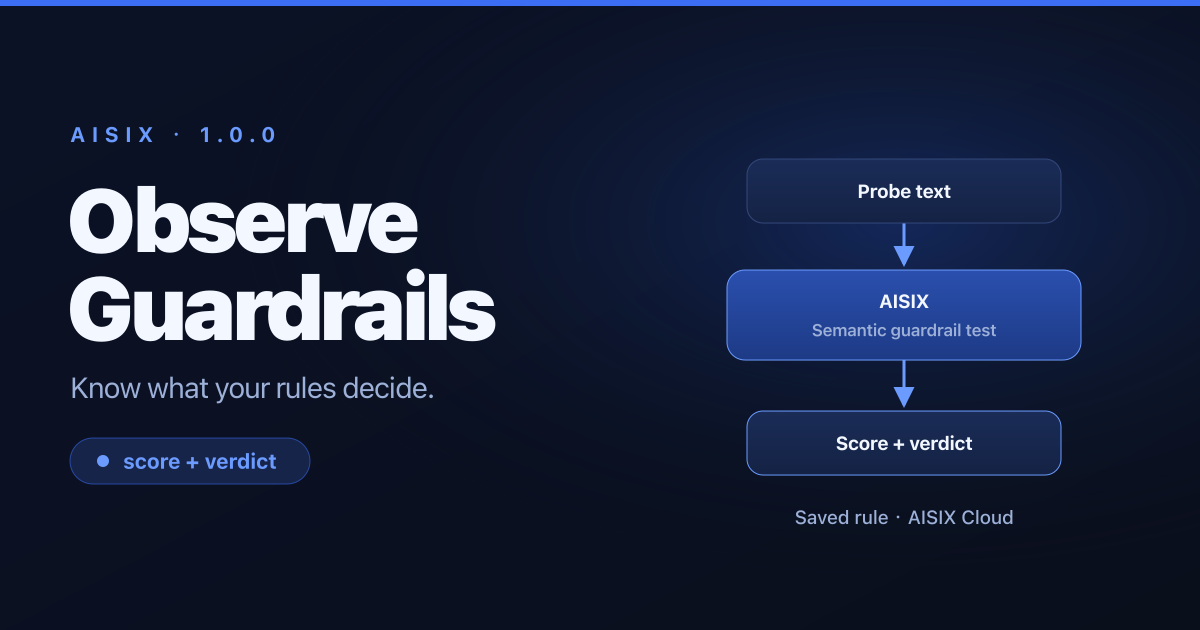 AISIX 1.0.0: Make AI Guardrails Measurable Before You Rely on Them