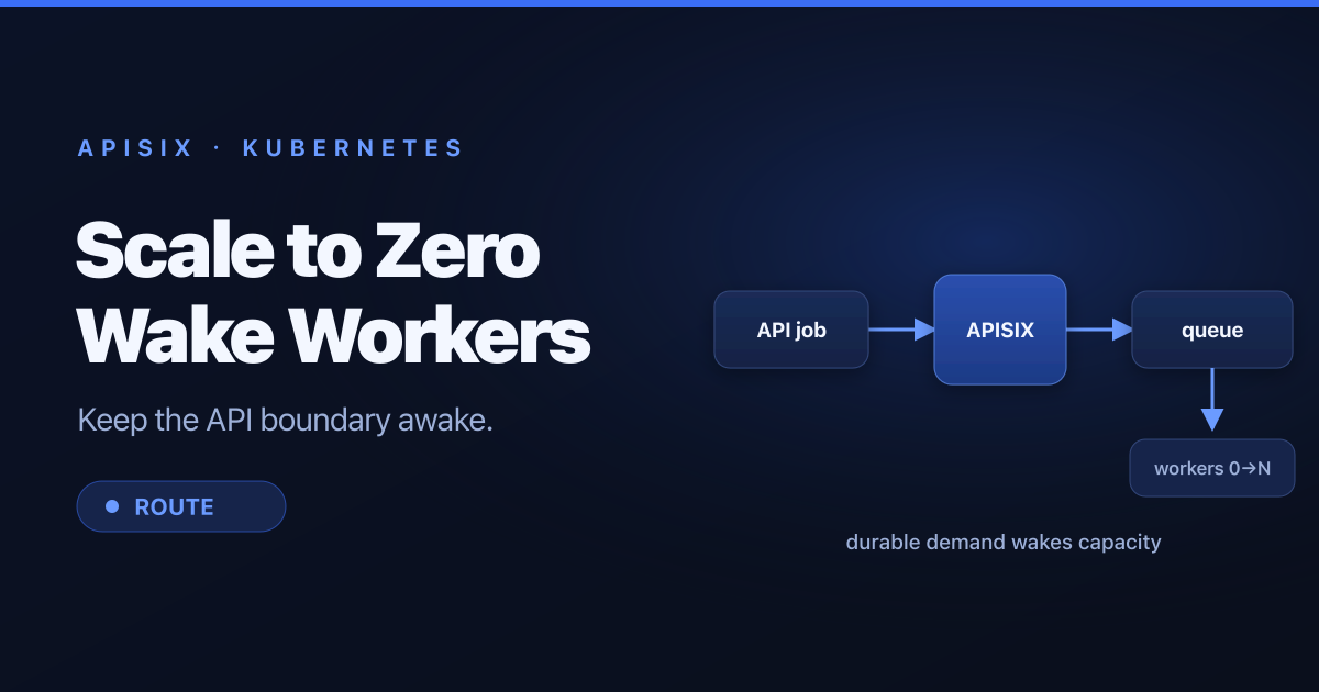 Kubernetes HPA Scale-to-Zero for API-Driven Workers