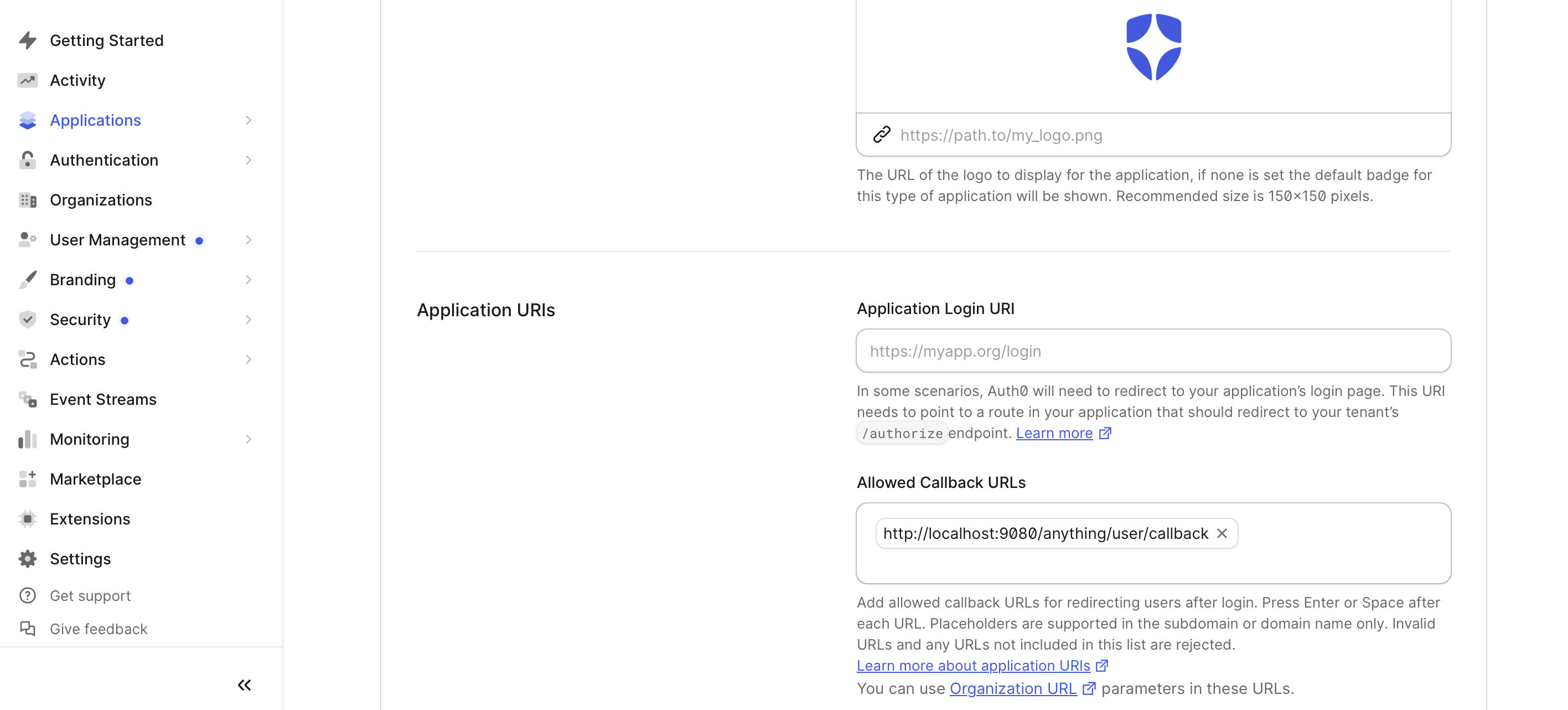 为 APISIX 配置 Auth0 应用回调 URL