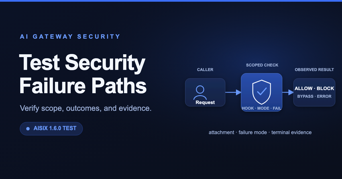 AI Gateway Security Checklist: Identity, Guardrails, and Failure Modes
