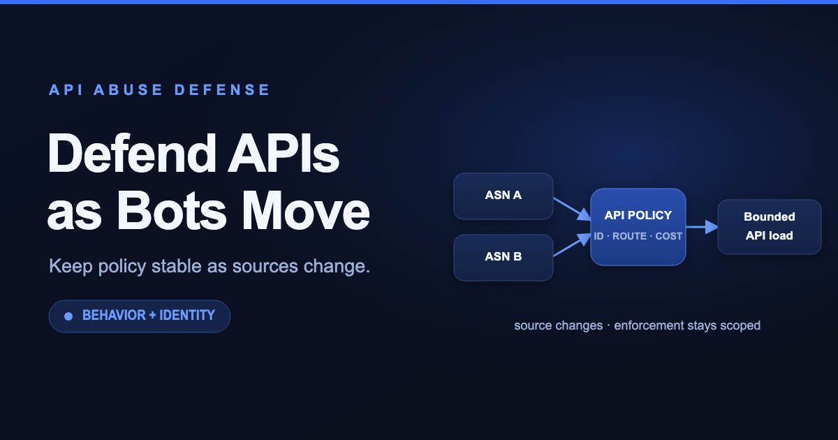 Bot Traffic Moves: Build API Defenses That Follow Behavior